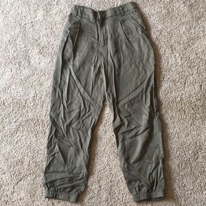 Army green boyfriend style pants!